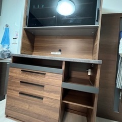 【最終値下】パモウナ　カップボード　食器棚(120cm)