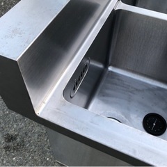 ⭐︎中古品　2槽シンク　900×450×790mm  厨房用品⭐︎