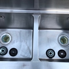 ⭐︎中古品　2槽シンク　900×450×790mm  厨房用品⭐︎