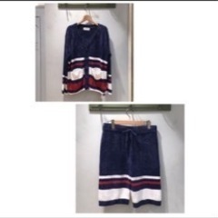 Joel Robuchon HOMME]スムーズィーボーダーカーディガンセット