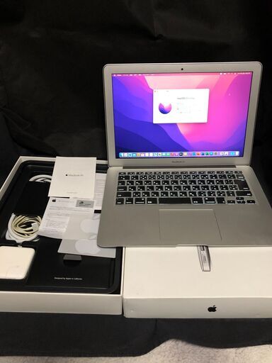 MacBook Air 13インチ Early 2015 MMGF2J/A・箱付きセット・MacOS(Monterey)\u0026Office2019とWin11(最新23H2版)＆Office2010の選択起動都度可能