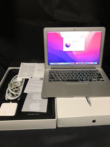 MacBook Air 13インチ Early 2015 MMGF2J/A・箱付きセット・MacOS(Monterey)\u0026Office2019とWin11(最新23H2版)＆Office2010の選択起動可能