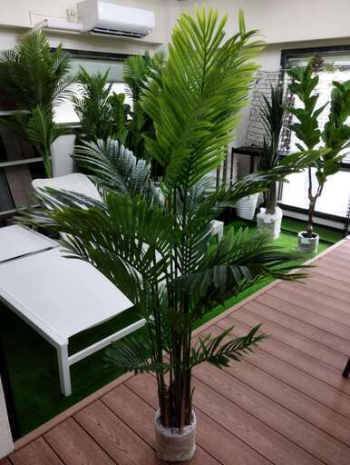 ⑦【処分価格】新品 アレカヤシ(160cm)　人工観葉植物 フェイクグリーン