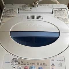 無料　日立コンパクト洗濯機　2006年　4kg