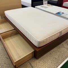 無印ベッド　セミダブル 愛品館八千代店】無印良品 収納付 セミダブルベッド