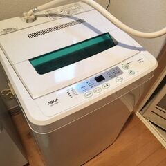 洗濯機（AQUA AQW-s502w）