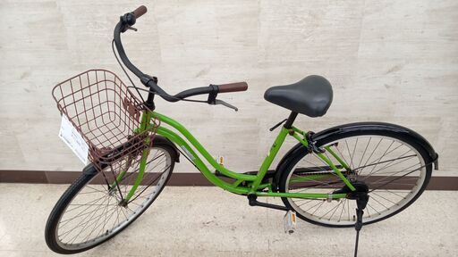 ★ジモティ割あり★  軽快車 26インチ グリーン クリーニング済み TJ3721