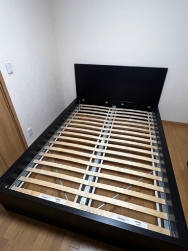 売買成立しました】IKEA/ダブルベッド/フレーム/マットレス/収納引き出し
