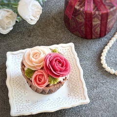 【2/28追加！】あんこのお花「薔薇のカップケーキ」レッスン - 料理