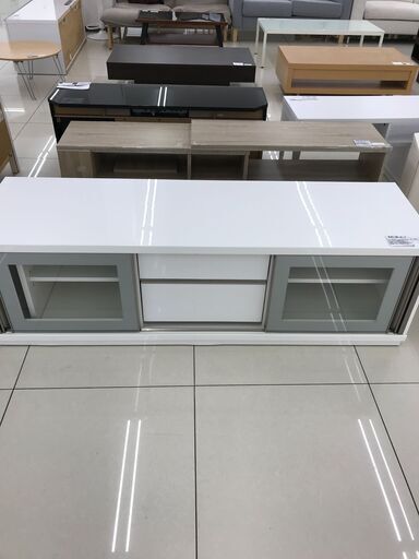★ジモティ割あり★ NITORI テレビ台 ホワイト H46×D45×W150.5 クリーニング済み HJ1914