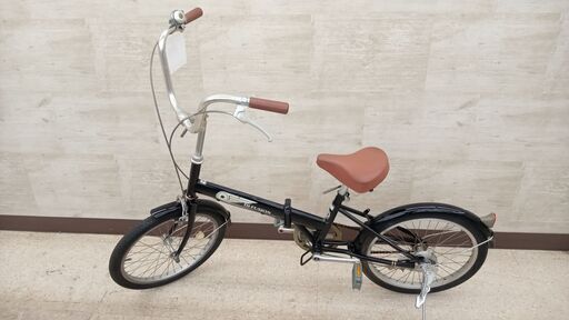 ★ジモティ割あり★  折りたたみ自転車 20インチ 黒 クリーニング済み TJ3723