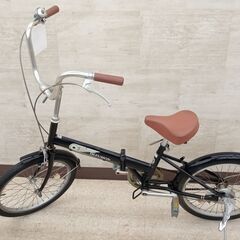 ☆ジモティ割あり☆ 折り畳み自転車 20 白 クリーニング済み KJ2344