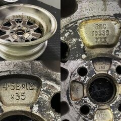 ROVER MINI ローバーミニ 純正ホイール 12インチ 4本 4.5J4HPCD101.65+35 希少　(MHZ151) クレジットカード QRコード決済可能