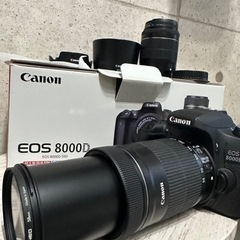 【ネット決済】Canon EOS 8000D(W) Wズームキット