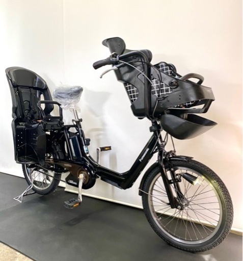 1都4県全域送料無料　業界最長12ヶ月保証　電動アシスト自転車　パナソニック　ギュットミニK　20インチ 子供乗せ　8.9ah 黒