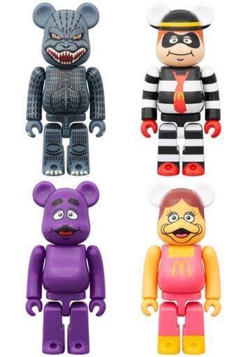新品未開封ゴジラVSマクドナルド BE@RBRICK \n4体セット