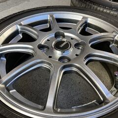 Gスピード◇5.5J 14インチ IS45(オフセット+45) PCD100-4H◇165/55R14