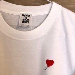 【新品】Banksy バンクシー Tシャツ 白 限定品 レディー...