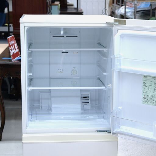 冷蔵庫 157L 2ドア アクア AQR-16F(W) リユース品 - 冷蔵庫 