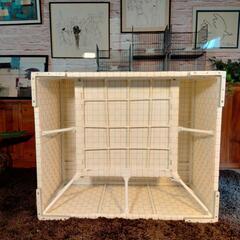 (2312B)ガーデンソファ◆1P◆2台◆ホワイト◆アームテーブル付き◆背もたれクッションなし