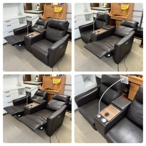 美品‼️】定価152,100円♪ ニトリ 170cm幅2人掛け電動リクライニング
