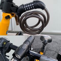 【折畳み自転車】 ハマー　ギア付き折畳み自転車　20ｲﾝﾁ　ﾗｲﾄ･鍵付き　GM928