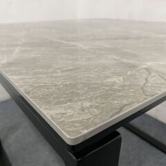 ニトリ/NITORI 二人掛けセット セラミックダイニングテーブル セーラル85 グレー シンプル モダン 中古家具 店頭引取歓迎 R7881