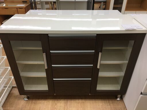 ★ジモティ割あり★  キッチンローボード  W120×D42×H91 クリーニング済み SJ4779