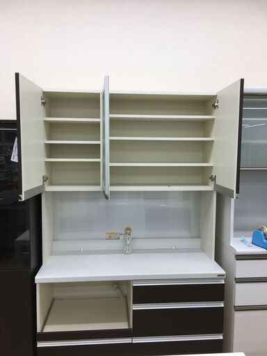 ★ジモティ割あり★ パモウナ　pamouna 食器棚  W120×D51×H202 クリーニング済み SJ4780 ☆ジモティ割あり☆ パモウナ pamouna 食器棚 W120×D51×H202