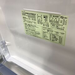 ☆冷蔵庫 シャープ SJ-PD28H-W 2022年製 ※動作チェック済/当店6ヶ月