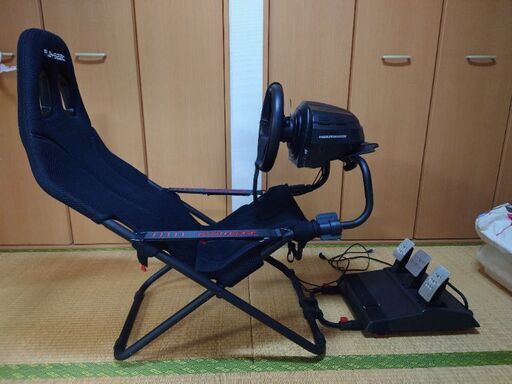 レースシムセット ★美品（シート・ハンコン）　スラストマスター T300 プレイシート