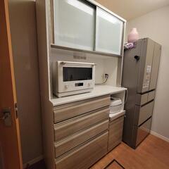 美品❗ニトリ キッチンボード 食器棚 120センチ - 家具 