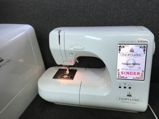(売れました)★カラー液晶★文字模様★自動糸切り★SINGER CPミシンFAIRYLAND9800DX ★整備品