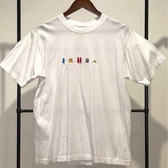 【エジプト土産】Tシャツ/ヒエログリフの刺繍/ホワイト