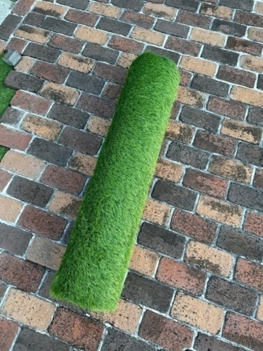 人工芝　新品未使用　1x5mちょい　 草が生えない防草シートセット