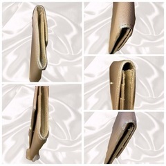 【1点限定/BVLGARI】ブルガリ クラシコ カーキ 長財布(ボタン)