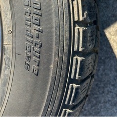 アルミホイール タイヤ付き、キャラバンで使用。