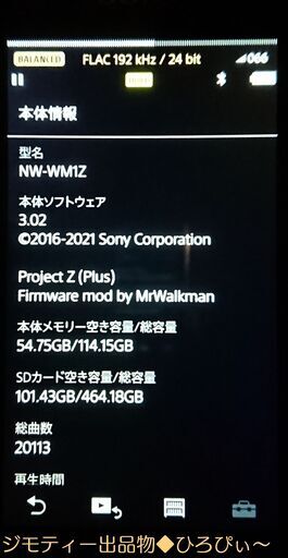 2年保証付/4点set】WALKMAN NW-WM1A + IER-M7 + RMT-NWS20