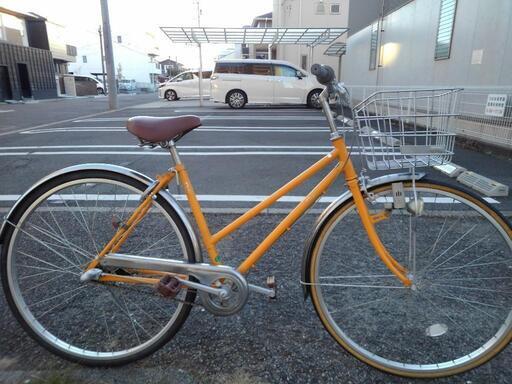 中古自転車２８７６　２７インチ　３段ギヤ　ダイナモライト 中古自転車2876 27インチ 3段ギヤ ダイナモライト