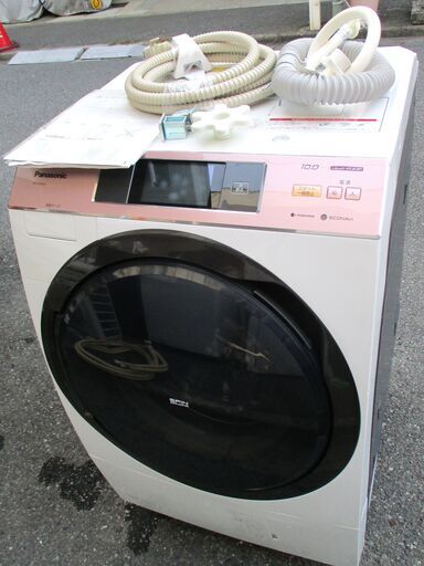 ☆パナソニック Panasonic NA-VX5E2L 10.0kg ドラム式洗濯乾燥機◆大容量ファミリーサイズの洗濯機