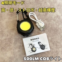 新品未使用 500LM 小型【COBライト】軽量 LED 500...