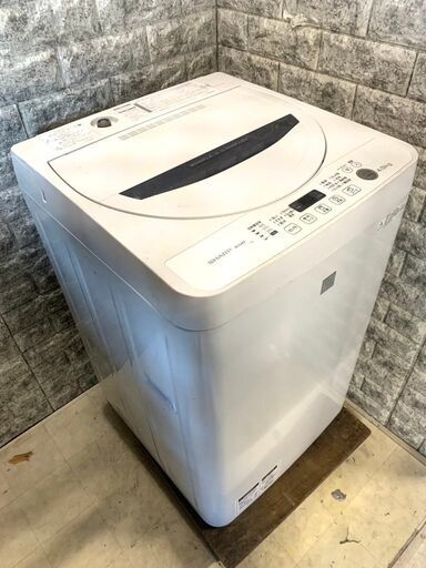 全国送料無料★3か月保障付き★洗濯機★2016年★シャープ★4.5kg★ES-G4E3-KW★S-353