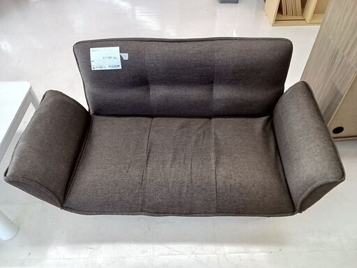 ★ジモティ割あり★  2人掛けソファー ブラウン W125×D68.5×H62 クリーニング済み TC1128