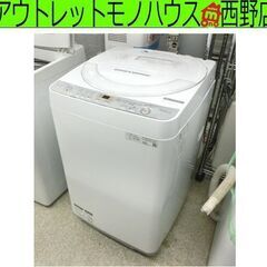 全自動 洗濯機 6.0kg 2019年製 シャープ ES-GE6...