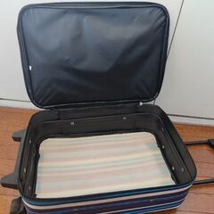 スーツケース（小型、軽量）　ストライプ柄　