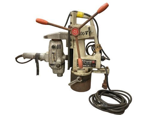 【通電確認済み】日東工器 ATRA MASTER M-210B 穴あけ機 日立 鉄工用電気ドリル 20mm DU-PN2 建築 工場 鉄工 マグネット 磁気吸着式 アトラ 引き取り限定 神奈川県横須賀市