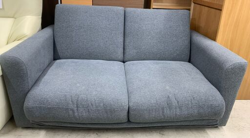 【２人掛けソファ】２人掛けソファ グレー 幅149 ケイラック朝霞田島店　GM931