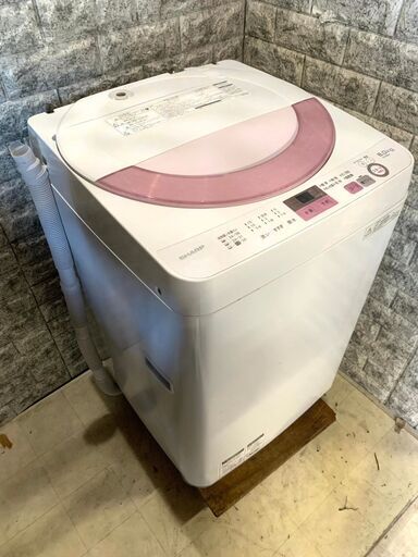 全国送料無料★3か月保障付き★洗濯機★2017年★シャープ★6.0㎏★ES-GE6A-P★S-375
