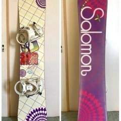 サロモン141 ボード・ビンディング・デッキパット・リーシュコード・バック