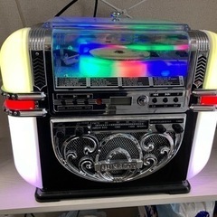 【完動品/おしゃれ】ジュークボックス型 CDプレーヤー ラジオ MP3